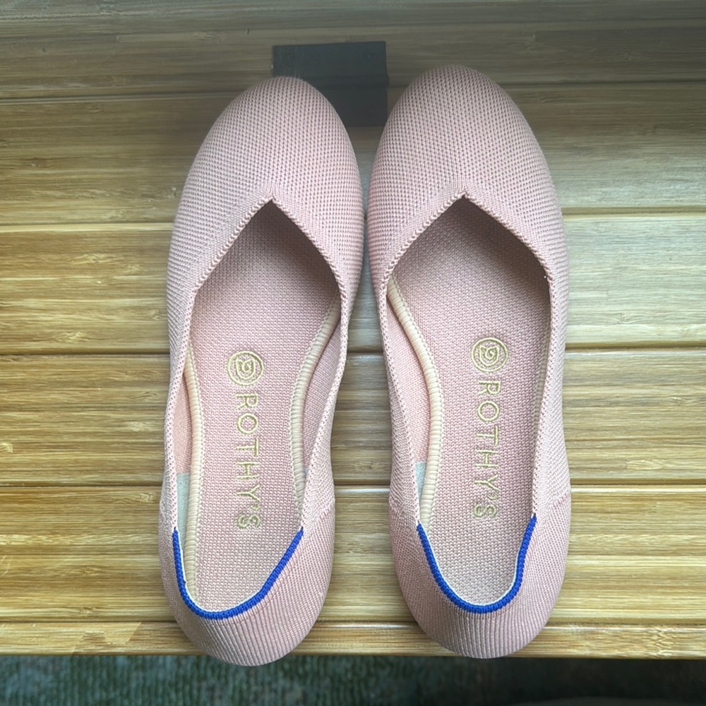 Rothy's Pink Washable Flats Minimalist Design Versatile Comfort